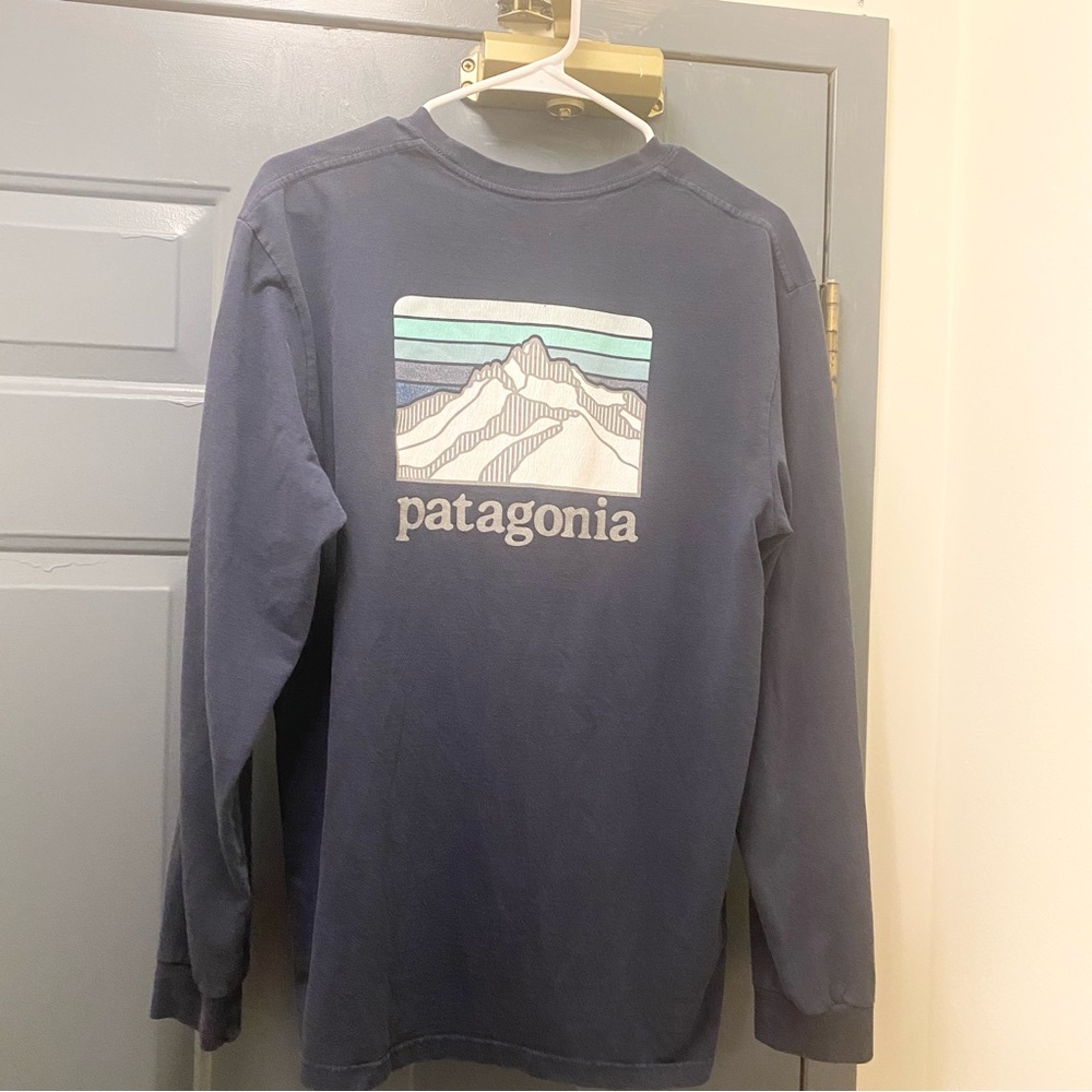 Patagonia blue long-sleeve